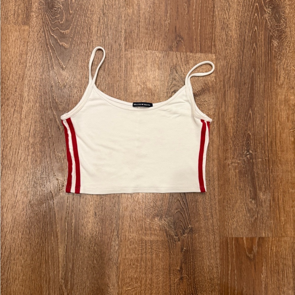 Brandy Melville Cream and Red Camisole